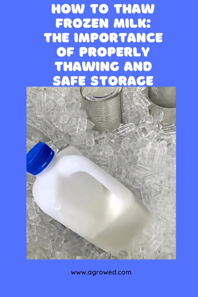 How To Thaw Frozen Milk The Importance Of Properly Thawing